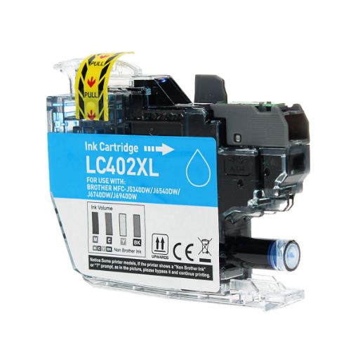 Picture of Compatible LC402XLC High Yield Cyan Ink Cartridge