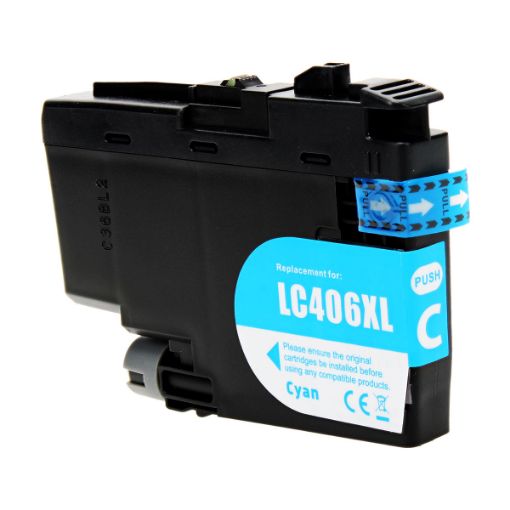 Picture of Compatible LC406XLC High Yield Cyan Ink Cartridge