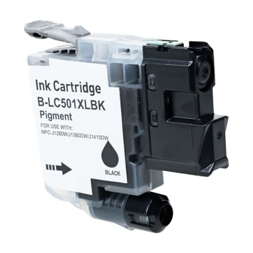 Picture of Compatible LC501XLBK High Black Inkjet Cartridge (500 Yield)