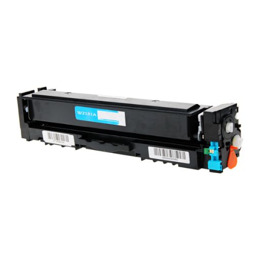 Picture of Compatible W2181A (HP 218A) Cyan Toner Cartridge (1,200 Yield) with New Chip