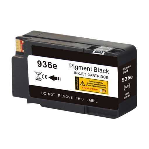 Picture of Compatible 4S6V6LN (HP 936e) Black Inkjet Cartridge (2500 Yield) with New Chip