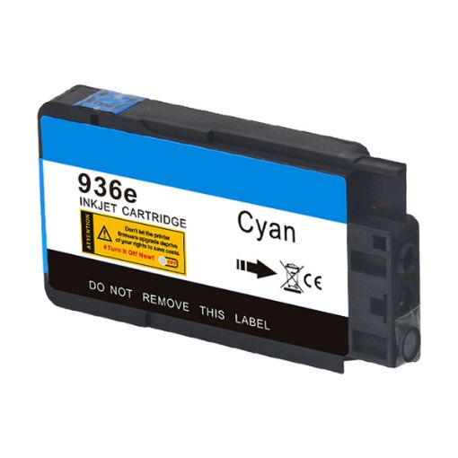 Picture of Compatible 4S6V3LN (HP 936e) High Yield Cyan Inkjet Cartridge (1650 Yield) with New Chip