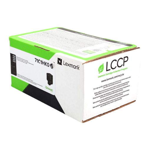 Picture of Lexmark 71C1HK0 Black Toner Cartridge (22,000 Yield)