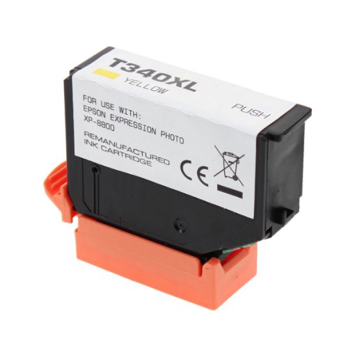 Picture of Remanufactured T340XL420 (Epson 340XL) High Yellow Inkjet Cartridge (830 Yield)